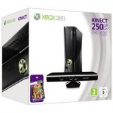 Xbox 360 S with Kinect 250 GB Glossy Black+12 Games+Recharge